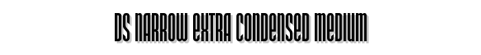 DS Narrow Extra-condensed Medium font